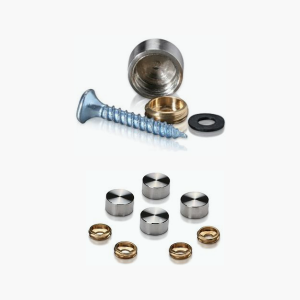 Cache vis inox