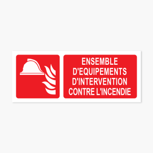 Panneau Ensemble d'équipements d'intervention incendie
